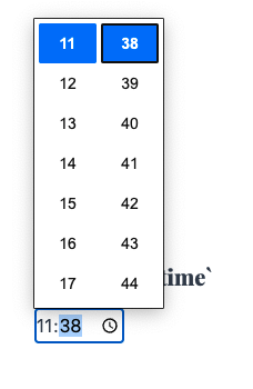 html-input-type-time 